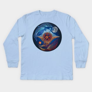 Balance pisces zodiac sign Kids Long Sleeve T-Shirt